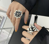 Vintage Punk Flower Statement Necklace